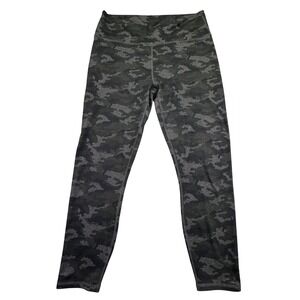 Fabletics Leggings Women's Medium PowerHold High Waisted Camo‎ Green Grey 7/8